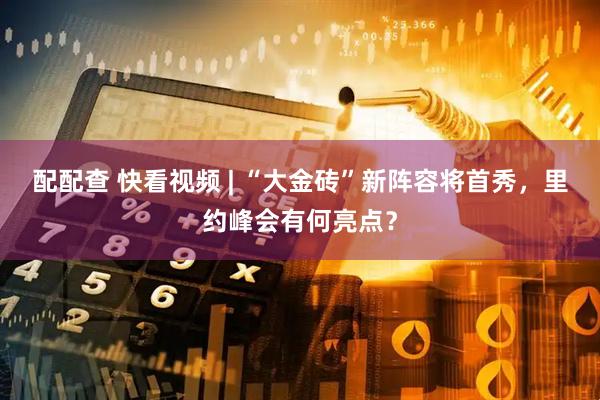 配配查 快看视频 | “大金砖”新阵容将首秀，里约峰会有何亮点？